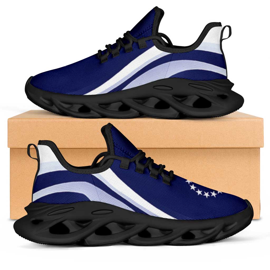 Cook Islands Clunky Sneakers Flag-Inspired Curve Style