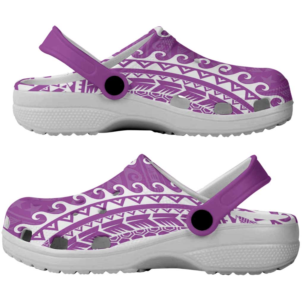 Cook Islands Mangaia Clogs Shoes Polynesian Tribal Tattoo