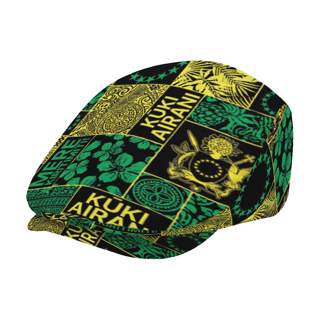 Cook Islands Mere Kiritimiti Jeff Hat Pacific Patchwork Xmas Vibes - Polynesian Pride