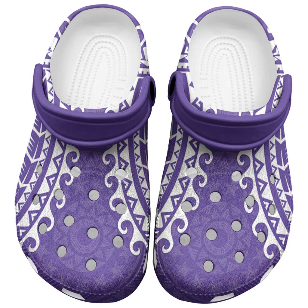 Cook Islands Rarotonga Clogs Shoes Polynesian Tribal Tattoo