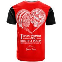Fiji Valentine Couple Heart T Shirt LT2 - Polynesian Pride