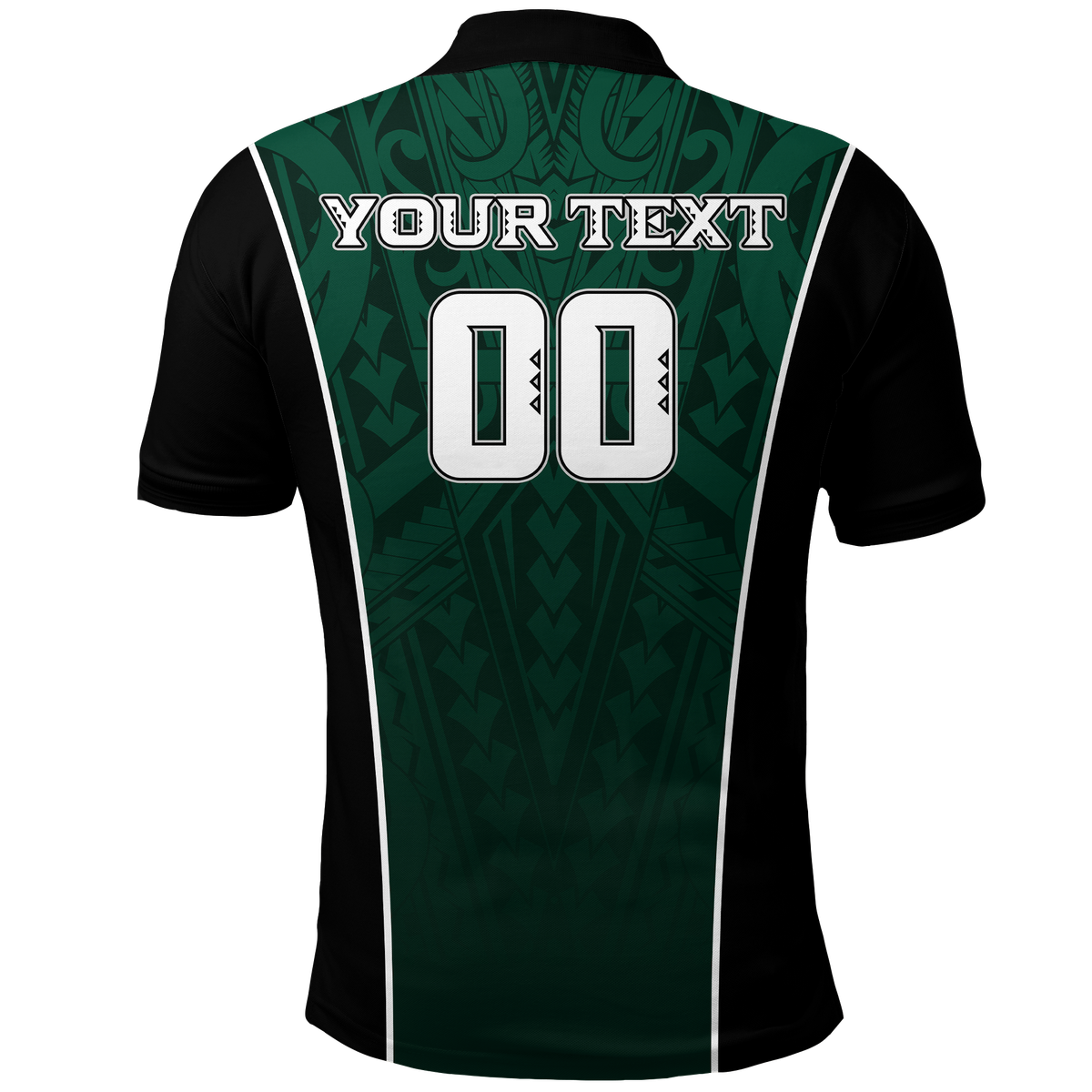 Custom Hawaii Volleyball Green Warrior Polo Shirt LT2 GREEN - Polynesian Pride