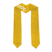 Custom Anastasis College Graduation Stole Tongan Ngatu Pattern