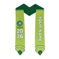 Custom Ballantine Memorial School Graduation Stole With Fijian Tapa Pattern
