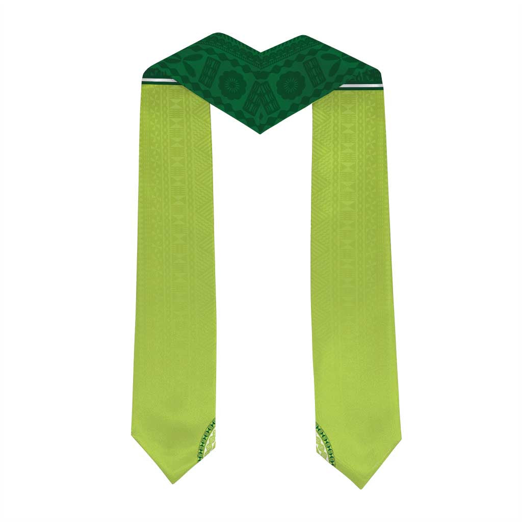 Custom Ballantine Memorial School Graduation Stole With Fijian Tapa Pattern