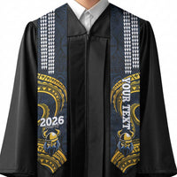 Custom Hawaii Hilo High School Graduation Stole Class Of Year Viking Polynesian Kakau Pattern