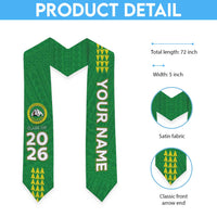 Custom Hawaii Kaimuki High School Graduation Stole Kakau Pattern
