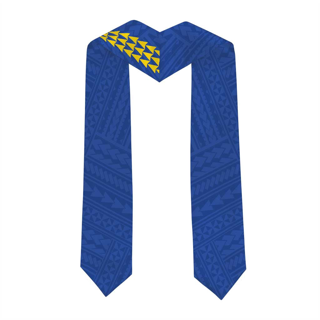 Custom Hawaii Kaiser High School Graduation Stole Kakau Pattern