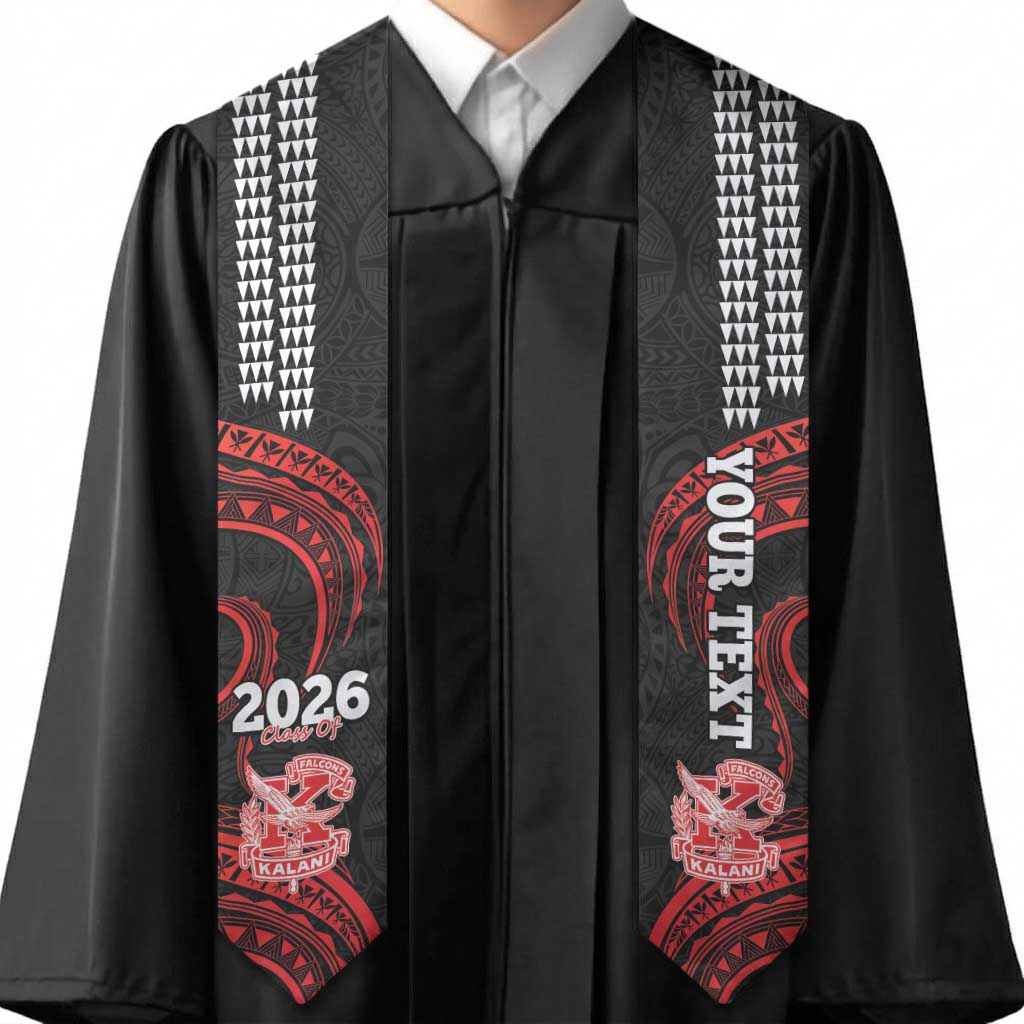 Custom Hawaii Kalani High School Graduation Stole Class Of Year Polynesian Kakau Pattern