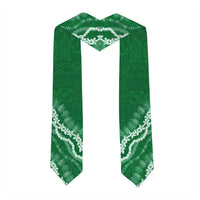 Custom Hawaii Konawaena High School Graduation Stole Tapa Pattern With Leis