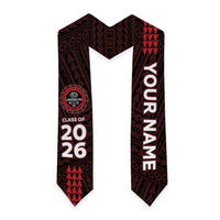 Custom Hawaii Lahainaluna High School Graduation Stole Kakau Pattern