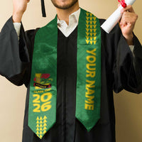Custom Hawaii Leilehua High School Graduation Stole Kakau Pattern