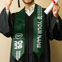 Custom Hawaii Olomana High & Intermediate School Graduation Stole Kakau Pattern