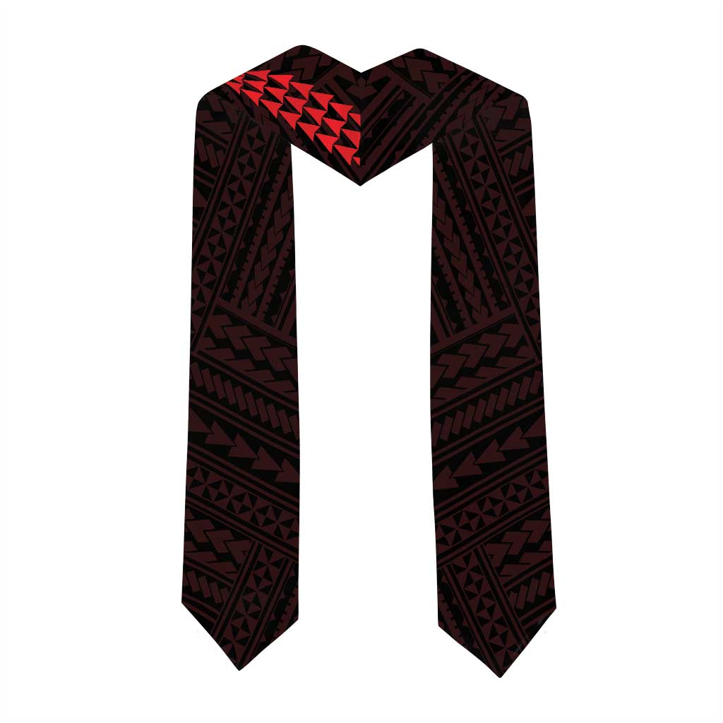 Custom Hawaii Roosevelt High School Graduation Stole Kakau Pattern
