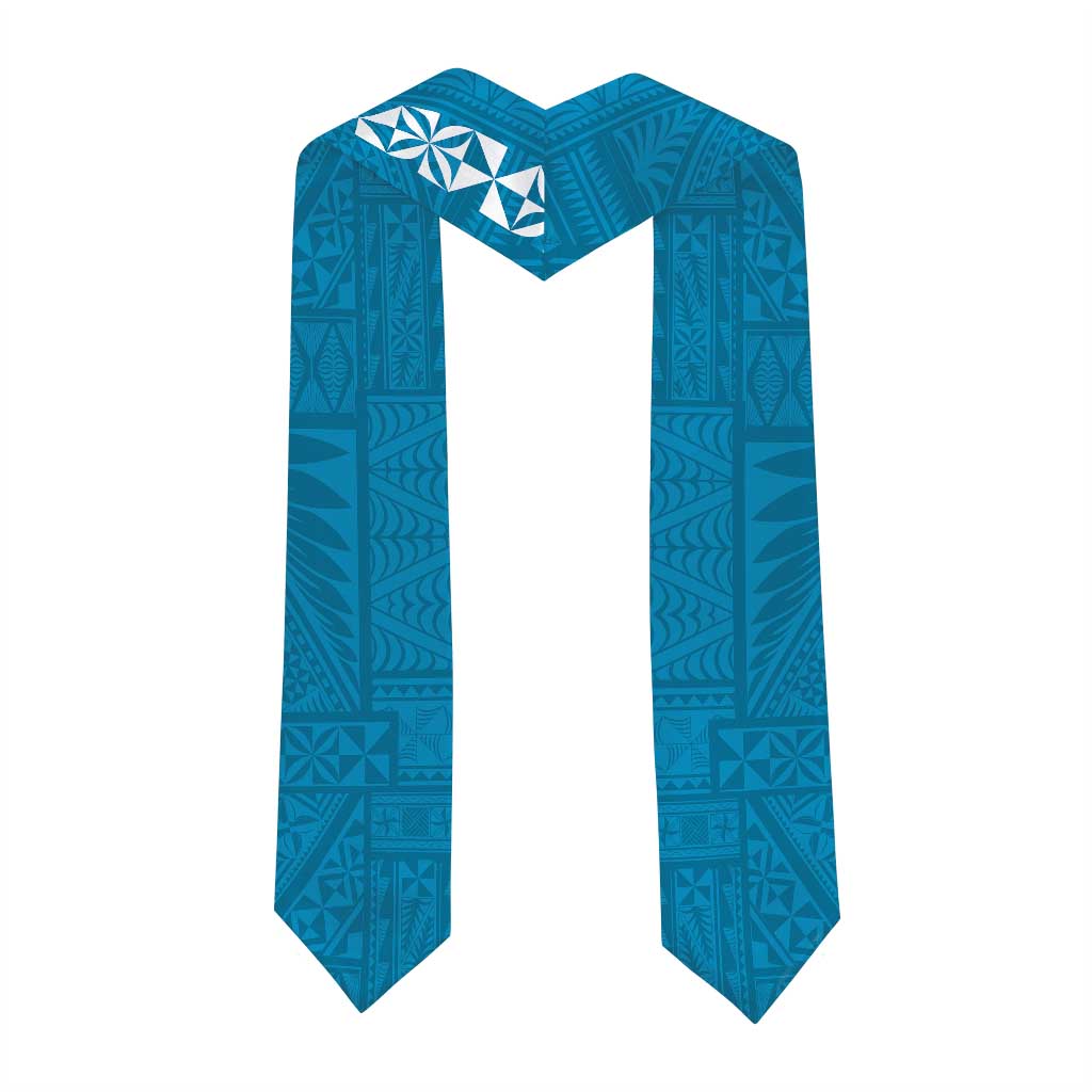 Custom Lavengamalie College Graduation Stole Tongan Ngatu Pattern