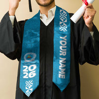 Custom Lavengamalie College Graduation Stole Tongan Ngatu Pattern