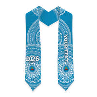Custom Lavengamalie Tonga College Graduation Stole Class Of Year Tongan Ngatu Pattern