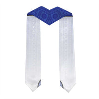 Custom Lelean Memorial School Graduation Stole With Fijian Tapa Pattern
