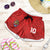 Custom Mate Ma'a Tonga Rugby Shorts for Women Ngatu Tribal Motifs Sporty Style - Polynesian Pride