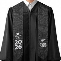 Custom New Zealand Aotearoa Graduation Stole Maori Pattern