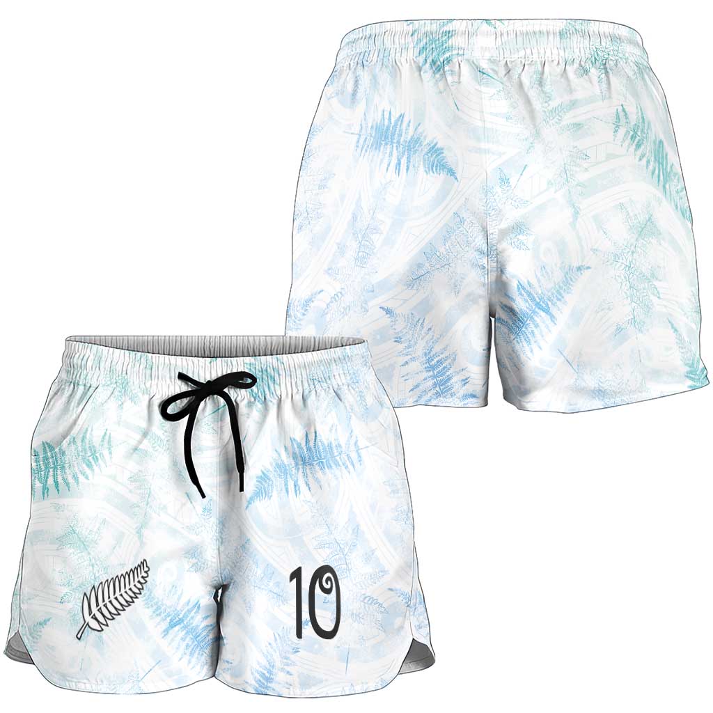 Custom New Zealand Football Shorts for Women The Whites-Aotearoa Inspired - Polynesian Pride