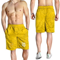 Custom Niue Rugby Shorts for Men Hiapo Tribal Motifs Sporty Style - Polynesian Pride