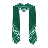 Custom Pahoa High And Intermediate School Graduation Stole Tapa Pattern With Leis