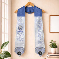 Custom St Joseph's Secodary School Graduation Stole With Fijian Tapa Pattern