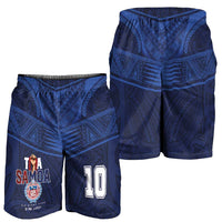 Custom Toa Samoa Rugby Shorts for Men Champions Six Eight Five - Polynesian Pride