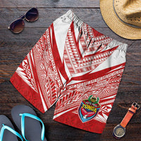 Custom Tonga Rugby Shorts for Men Ngatu Motifs and Pacific Patterns