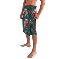 Dark Cyan Blue Bird of Batik Papua Lavalava Exotic Natural Wealth of Papua - Polynesian Pride
