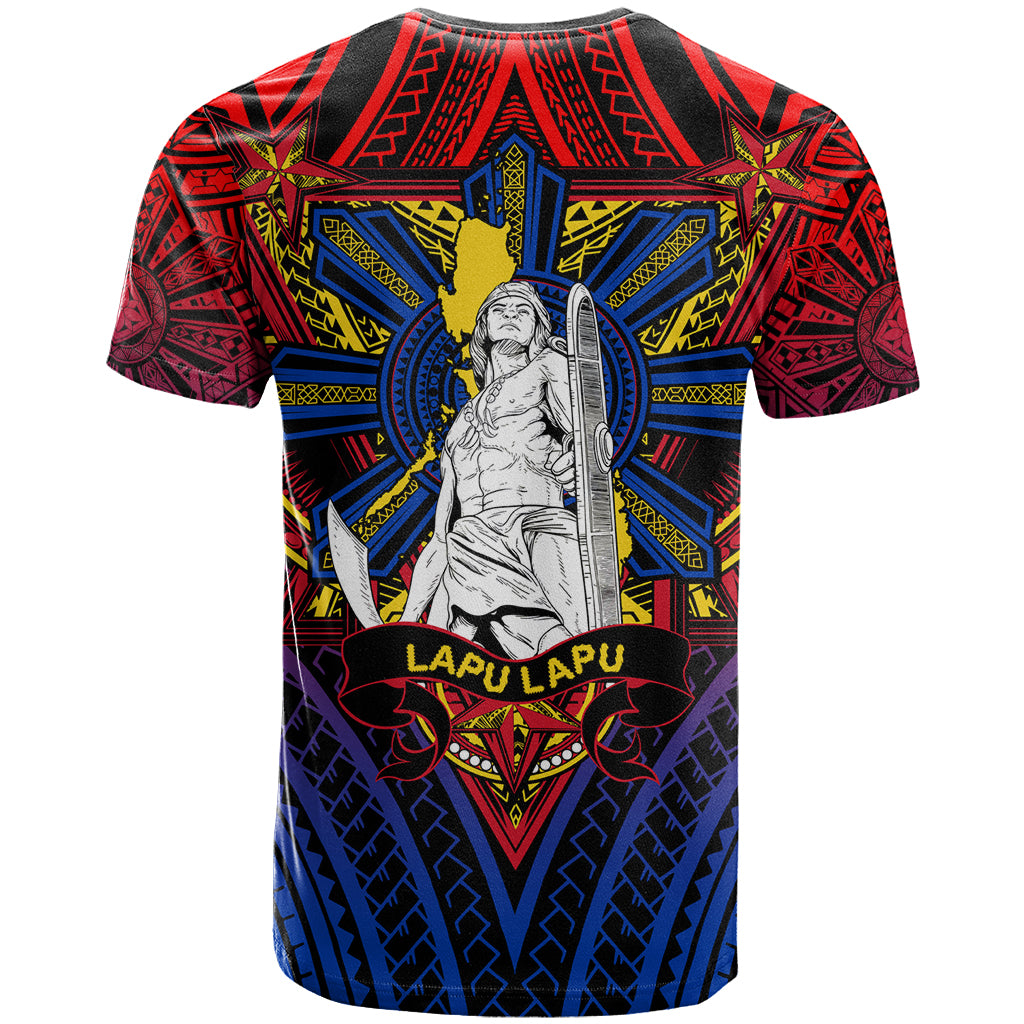 Filipinos Lapu-lapu Hero T Shirt Philippines Flag and Sun DT02 - Polynesian Pride