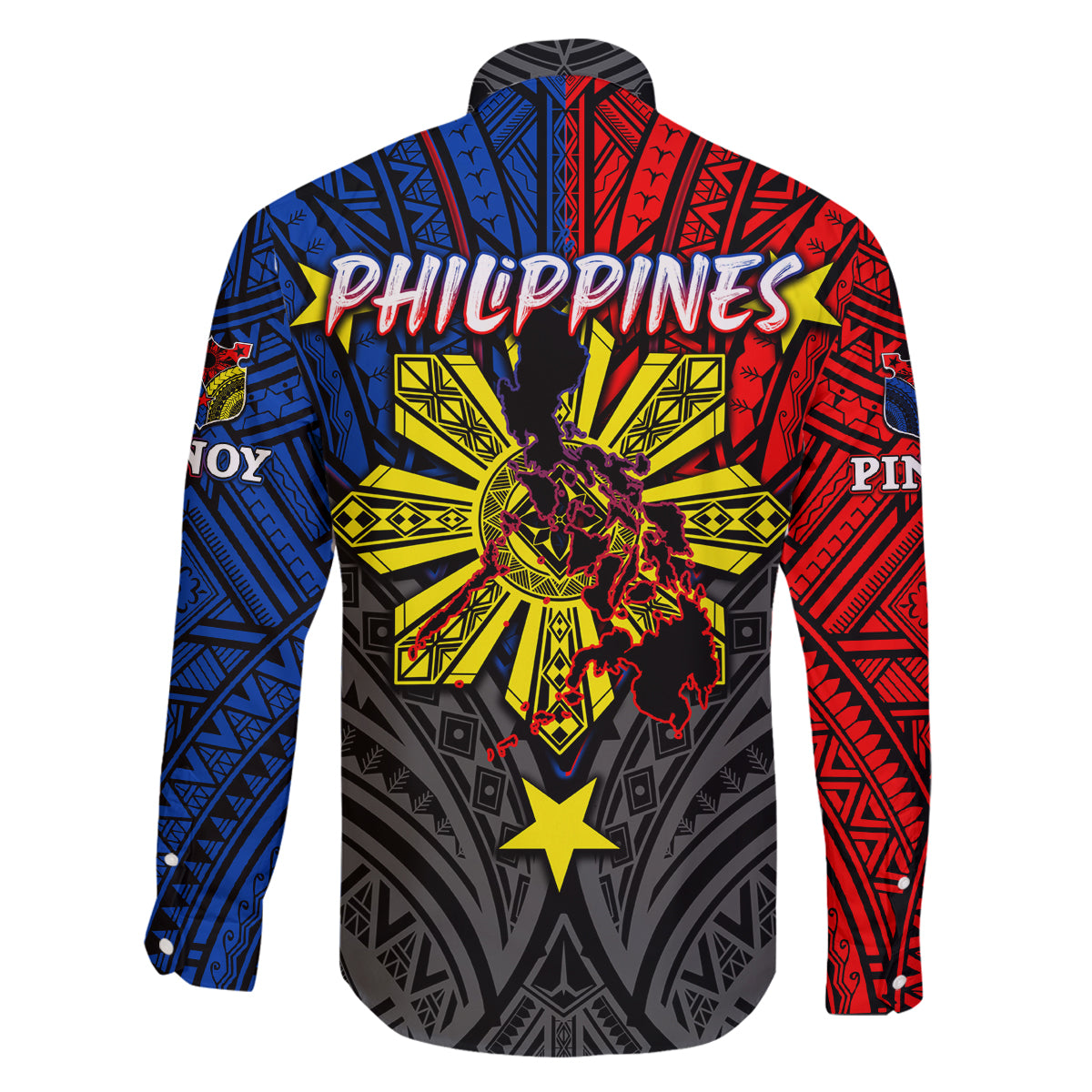 Philippines Half Sleeve Tattoo Family Matching Mermaid Dress and Hawaiian Shirt Pinoy Filipinos Sun DT02 - Polynesian Pride