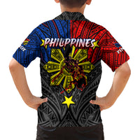 Philippines Half Sleeve Tattoo Kid Hawaiian Shirt Pinoy Filipinos Sun DT02 - Polynesian Pride