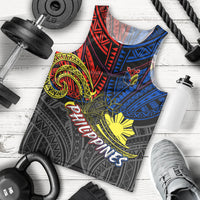 Philippines Half Sleeve Tattoo Men Tank Top Pinoy Filipinos Sun DT02 - Polynesian Pride