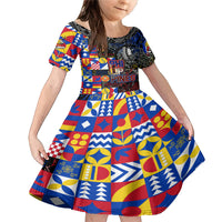 Pinoy Philippines Family Matching Mermaid Dress and Hawaiian Shirt Filipino Tattoo Art Style DT02 Daughter's Dress Art - Polynesian Pride