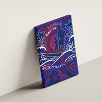 Father's Day Samoa Canvas Wall Art Special Dad Polynesia Paradise