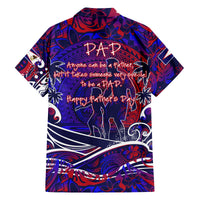 Father's Day American Samoa Family Matching Off The Shoulder Long Sleeve Dress and Hawaiian Shirt Special Dad Polynesia Paradise