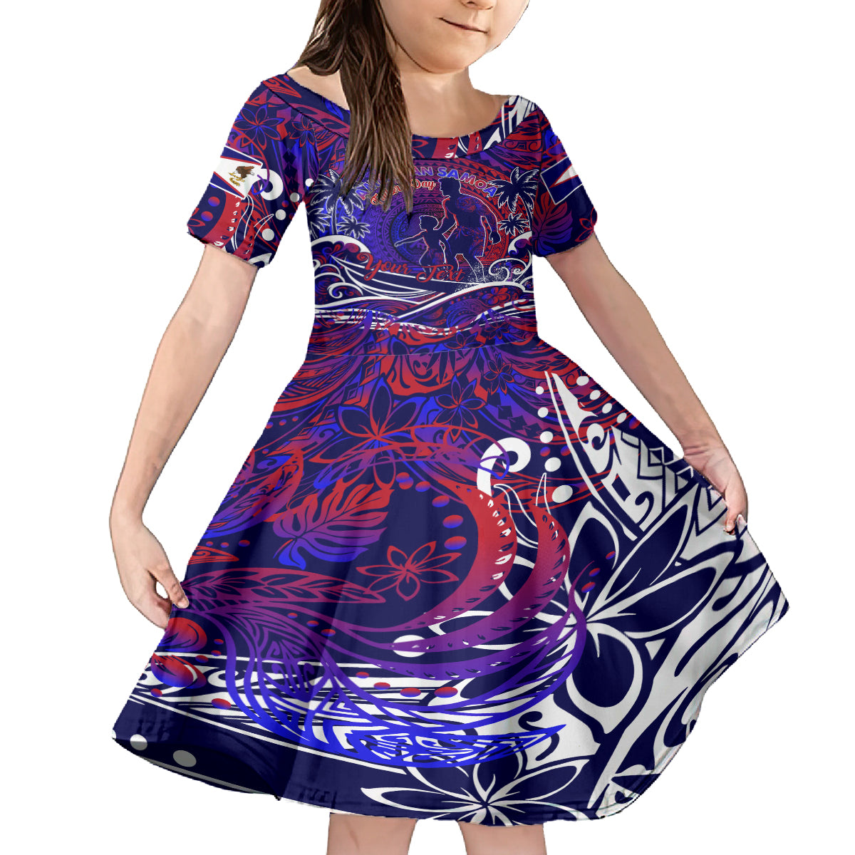 Father's Day American Samoa Family Matching Summer Maxi Dress and Hawaiian Shirt Special Dad Polynesia Paradise