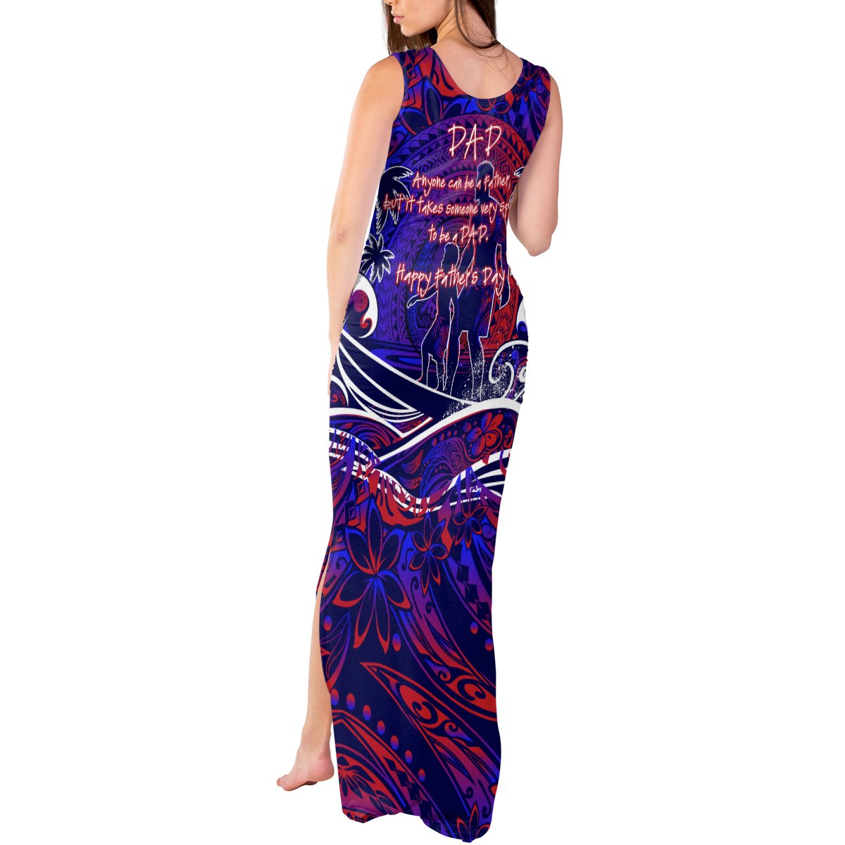 Father's Day American Samoa Tank Maxi Dress Special Dad Polynesia Paradise