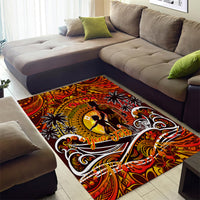 Father's Day Tonga Area Rug Special Dad Polynesia Paradise