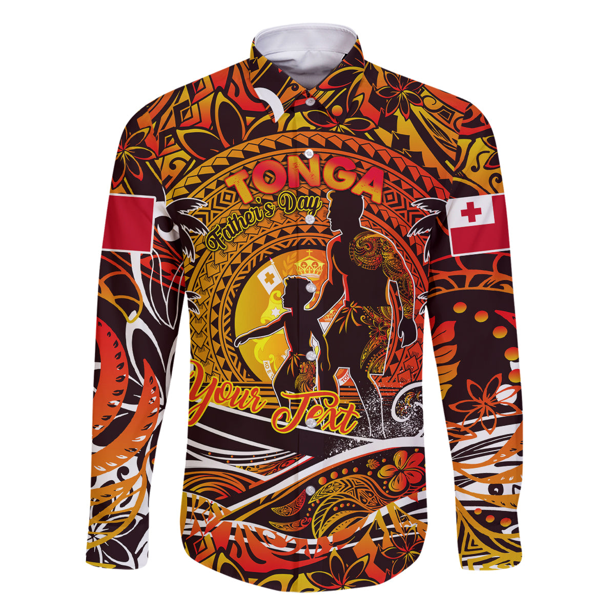 Father's Day Tonga Family Matching Mermaid Dress and Hawaiian Shirt Special Dad Polynesia Paradise