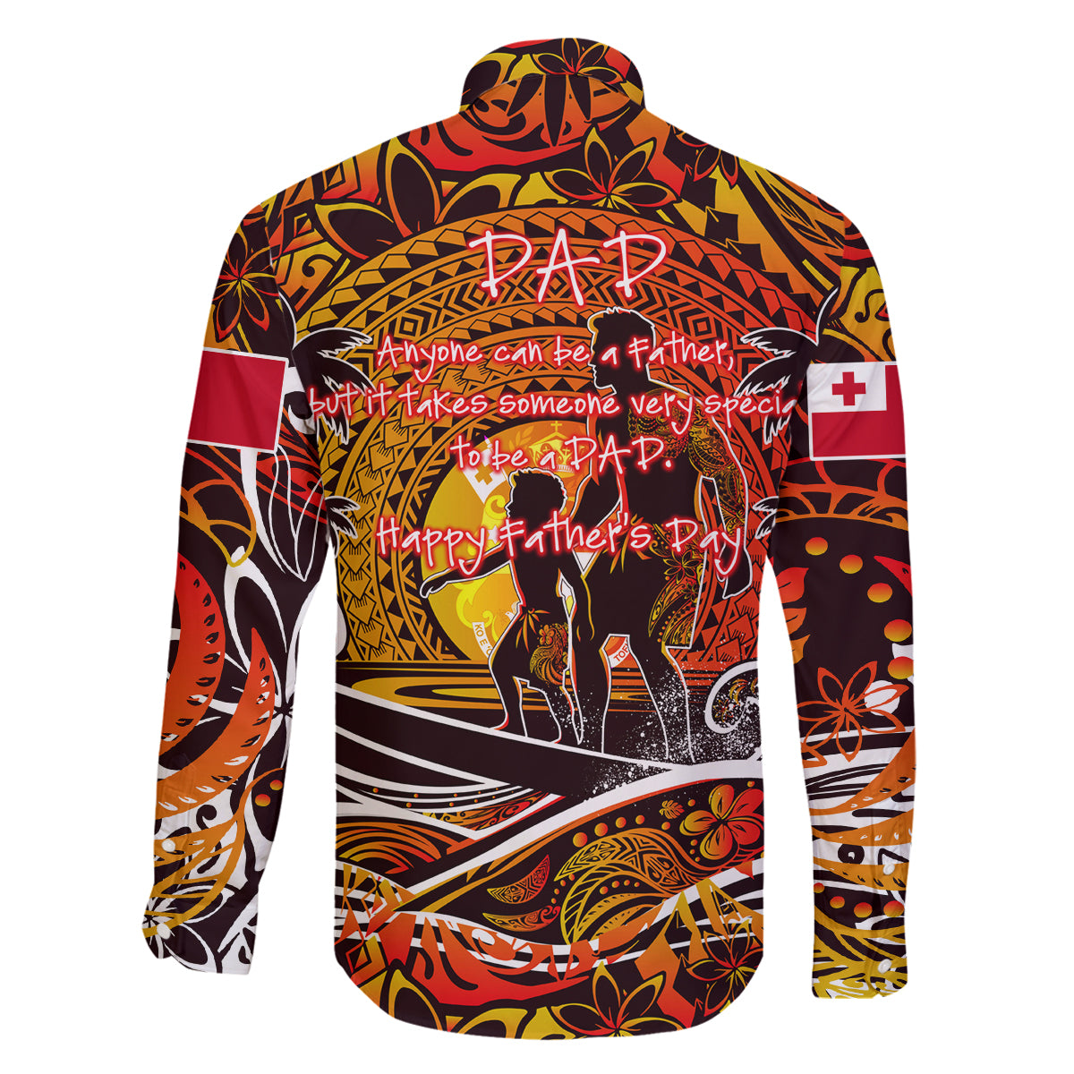 Father's Day Tonga Family Matching Mermaid Dress and Hawaiian Shirt Special Dad Polynesia Paradise