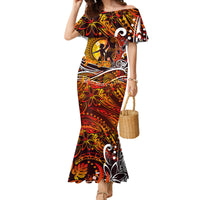 Father's Day Tonga Family Matching Mermaid Dress and Hawaiian Shirt Special Dad Polynesia Paradise