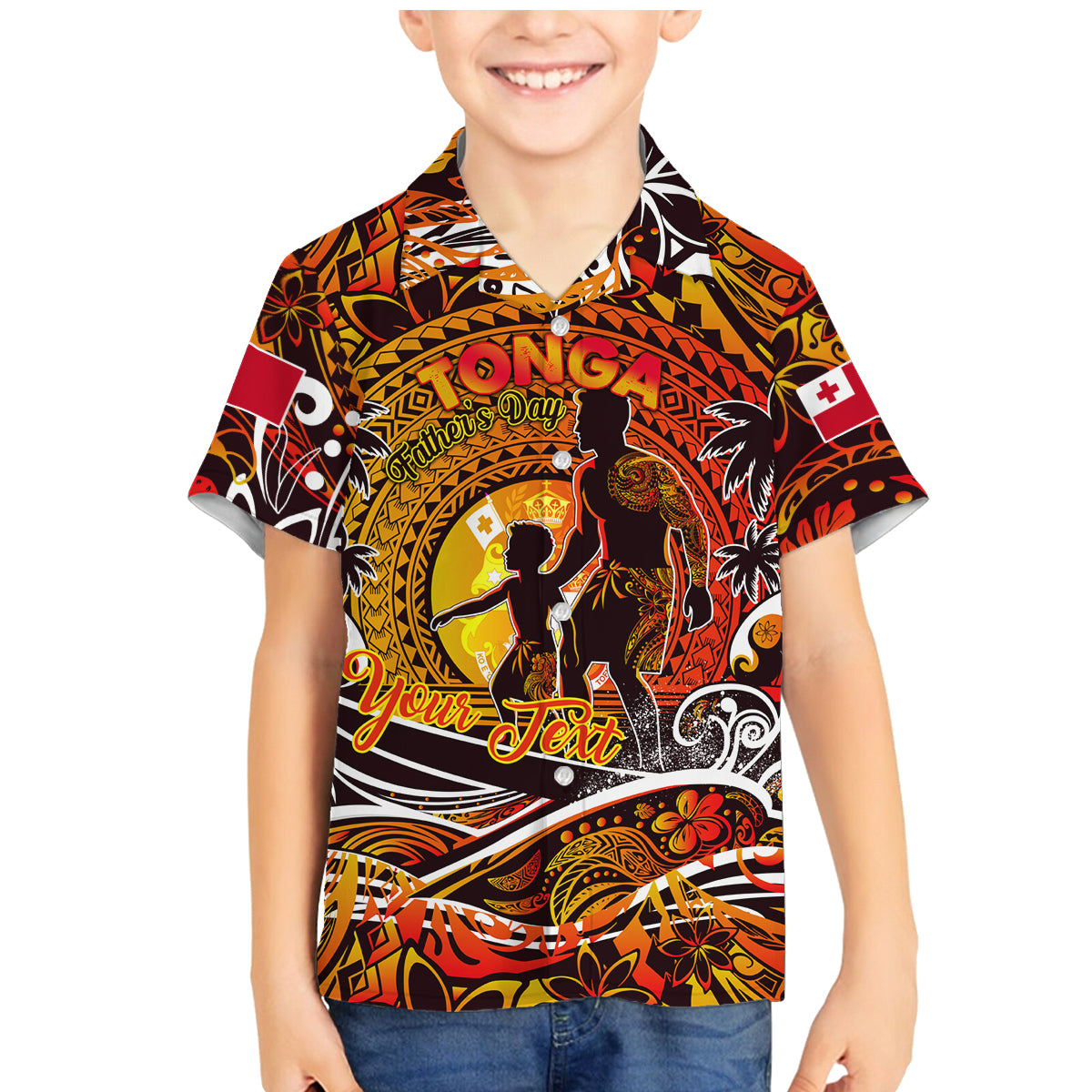 Father's Day Tonga Family Matching Mermaid Dress and Hawaiian Shirt Special Dad Polynesia Paradise