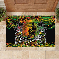 Father's Day Vanuatu Rubber Doormat Special Dad Polynesia Paradise