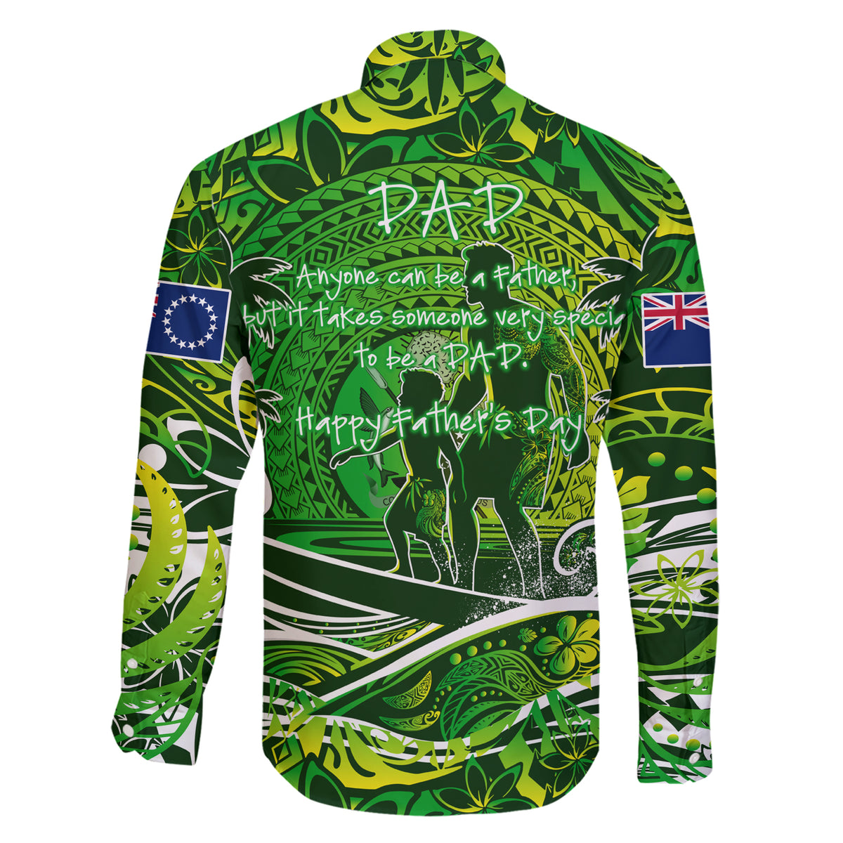 Father's Day Cook Islands Family Matching Short Sleeve Bodycon Dress and Hawaiian Shirt Special Dad Polynesia Paradise DT02 - Polynesian Pride