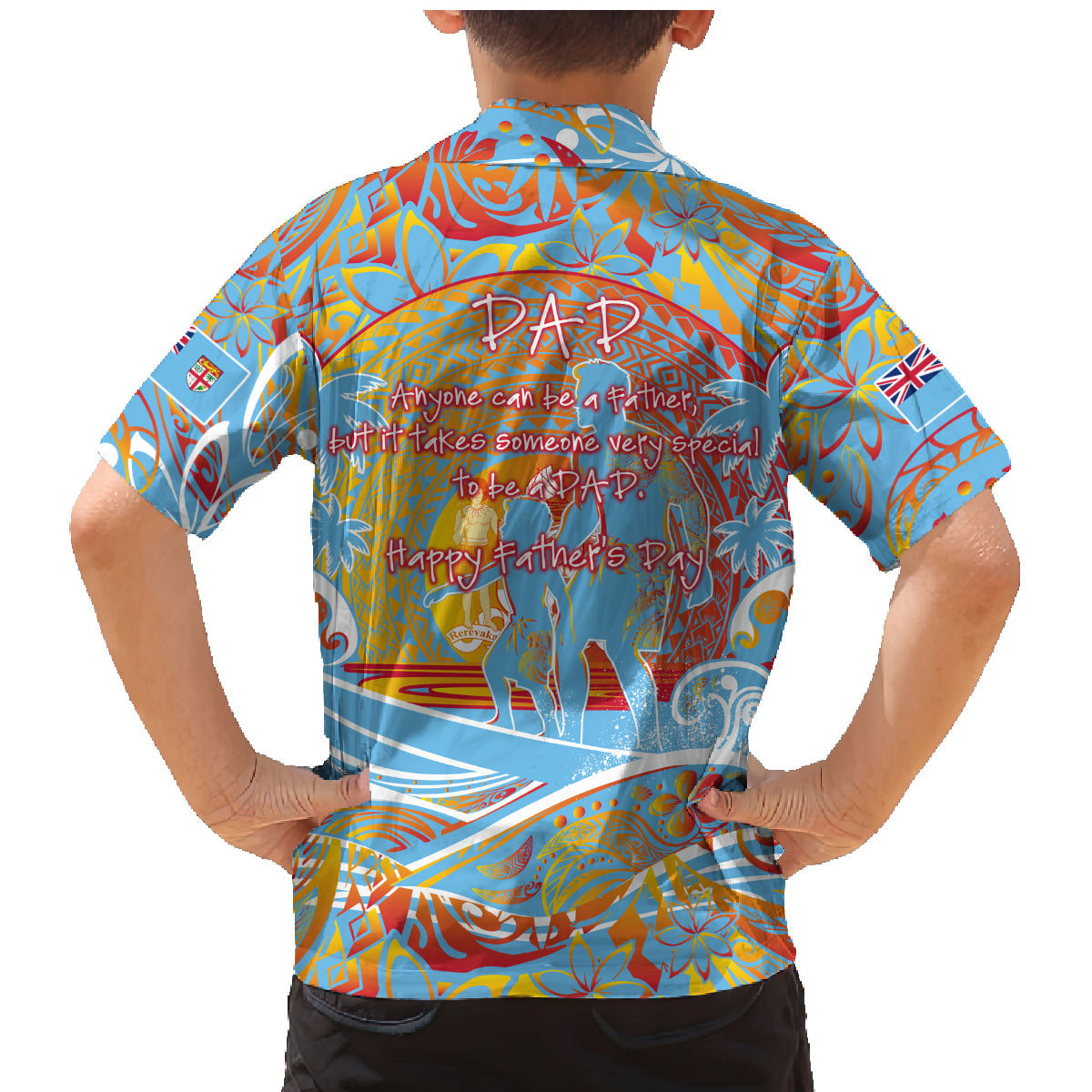 Father's Day Fiji Family Matching Mermaid Dress and Hawaiian Shirt Special Dad Polynesia Paradise DT02 - Polynesian Pride