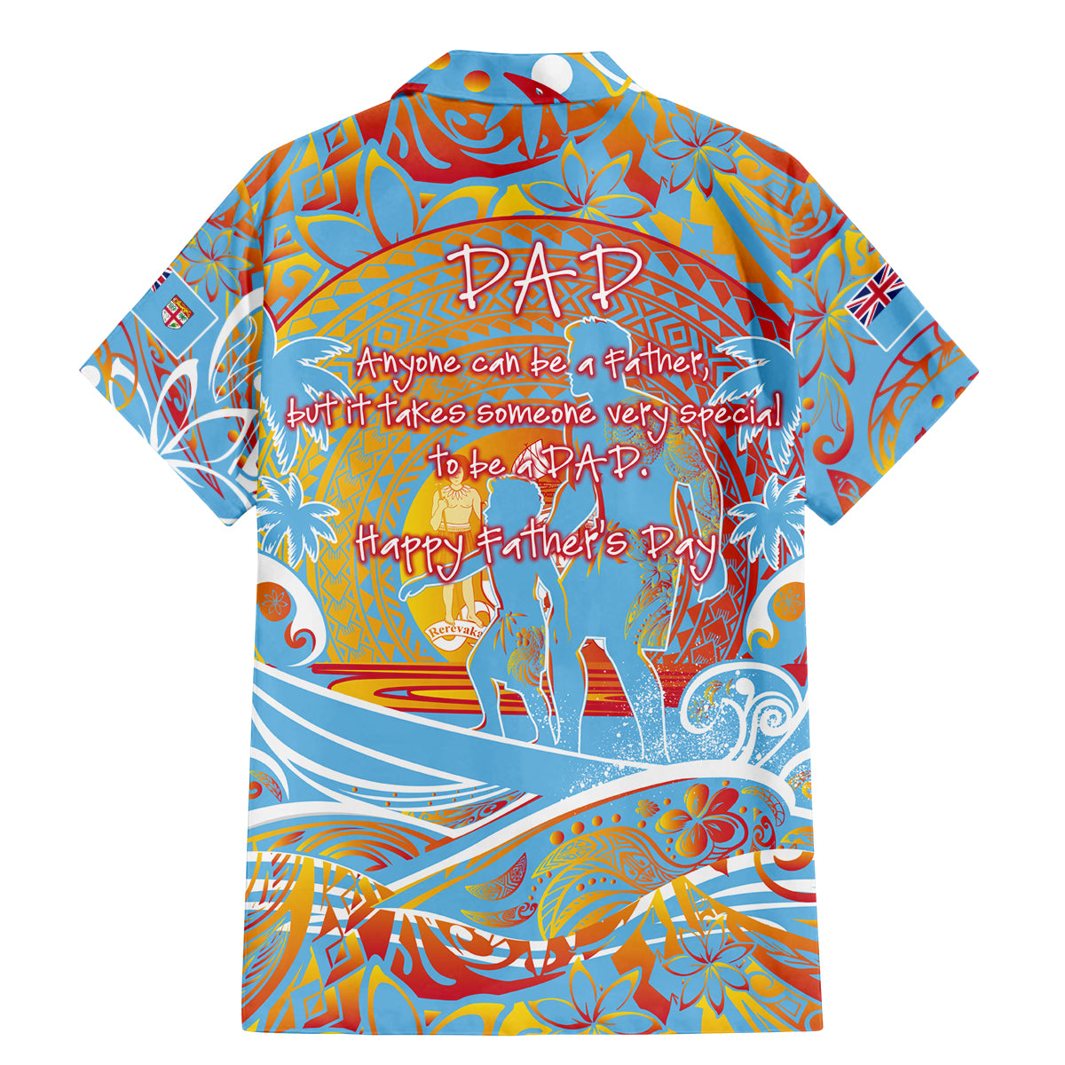 Father's Day Fiji Family Matching Mermaid Dress and Hawaiian Shirt Special Dad Polynesia Paradise DT02 - Polynesian Pride