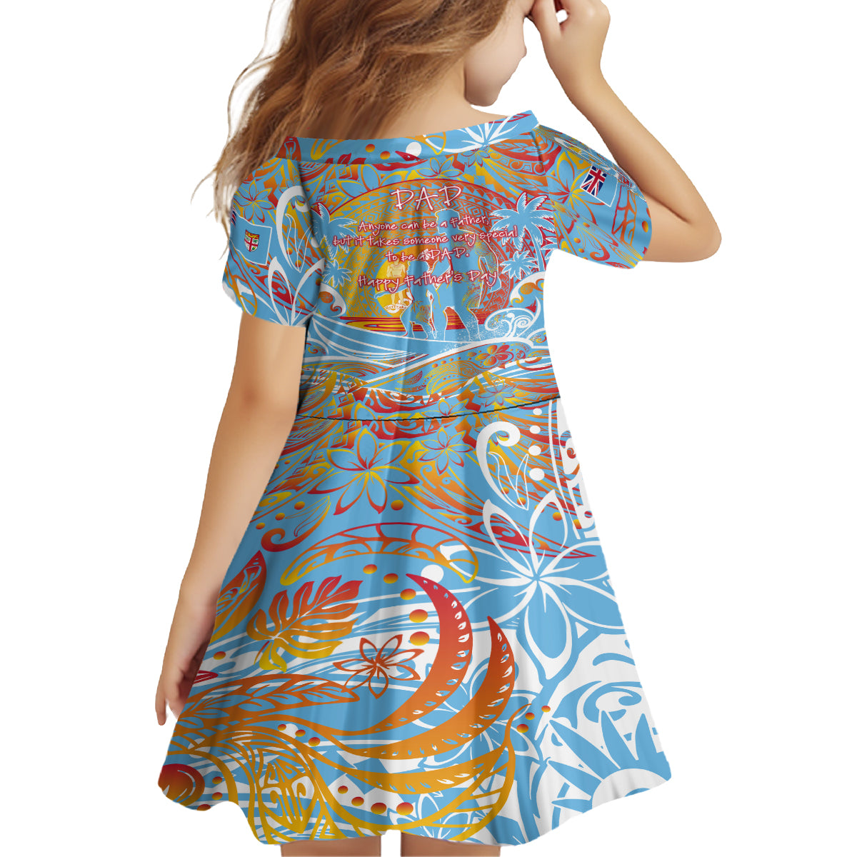 Father's Day Fiji Family Matching Off The Shoulder Long Sleeve Dress and Hawaiian Shirt Special Dad Polynesia Paradise DT02 - Polynesian Pride